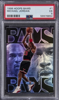 1998-99 Hoops "Bams" #1 Michael Jordan (#053/250) – PSA EX 5